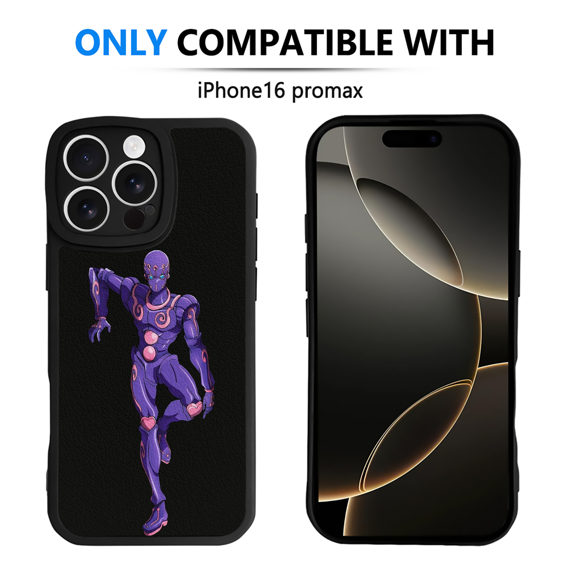 （画像用） ジョジョの奇妙な冒険 JoJo's Bizarre Adventure 【iPhone 16シリーズ対応】シリコンスマホケース（レザー調） 材質：シリコン